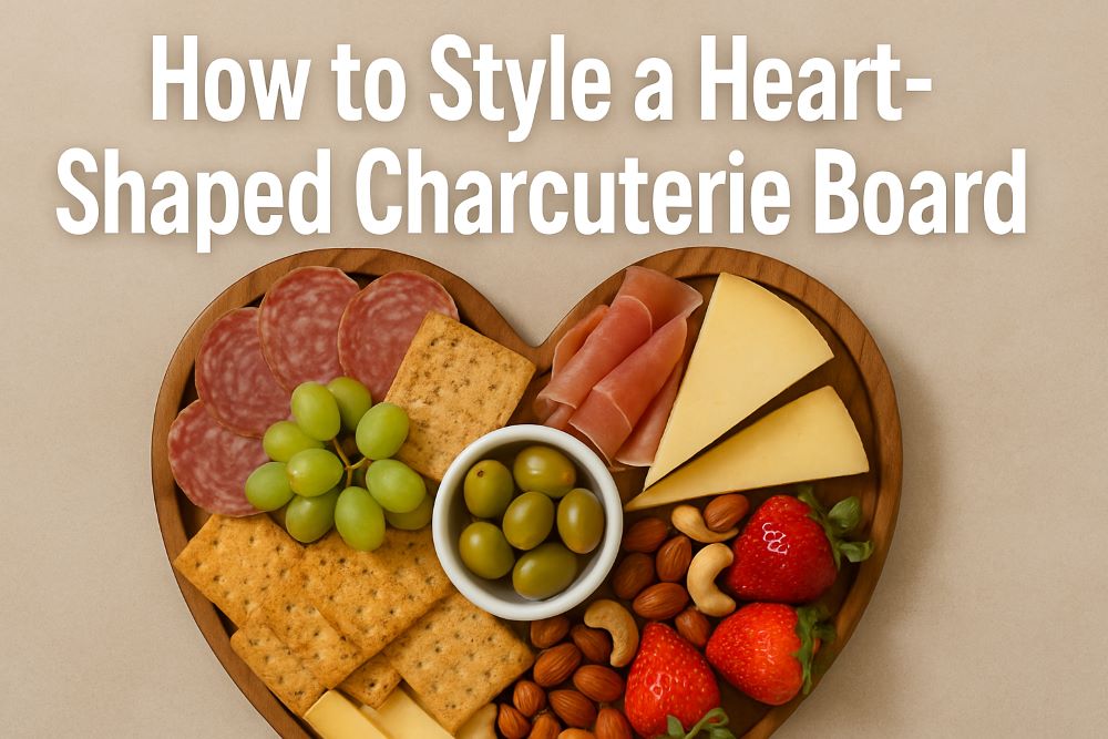 How to Style a Heart-Shaped Charcuterie Board